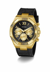 Guess EQUITY Hodinky se stopkami black/zlatá barva