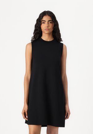 RAINY O NECK SHORT DRESS - Robe en jersey - black