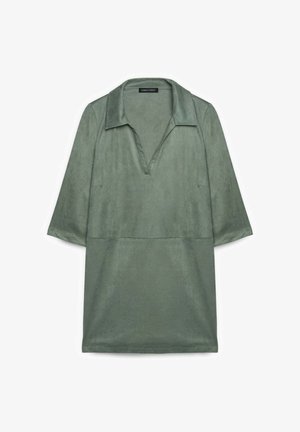 Fiorella Rubino, CORTO CON COLLETTO - Vestito casual - verde militare