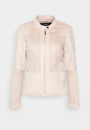 Imitatieleren jas - light pink