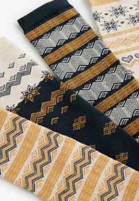 Next FAIRISLE ANKLE 4 PACK REGULAR FIT - Zoknik - navy ochre