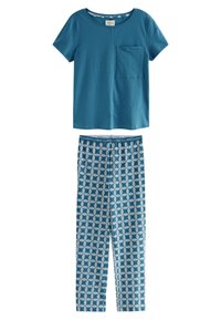 Next - SET - Pyjamas - blue geo Miniatyrbild 1