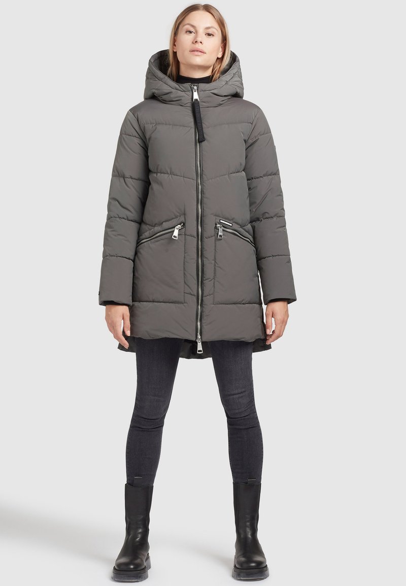 Damen Parkas | khujo BINE Wintermantel graugrün/grün - PF30607 Damen Parkas | khujo BINE Wintermantel graugrün/grün - PF30607