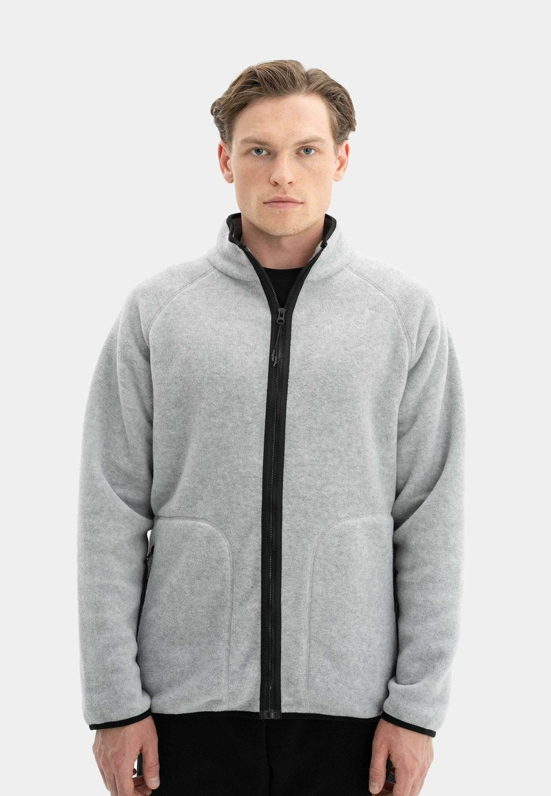 Pile Norvegia Full Zip Grigio Antra | Maglione Invernale Poliestere | Caldo E Comfortevole Per Montagna E Città - Foto 11