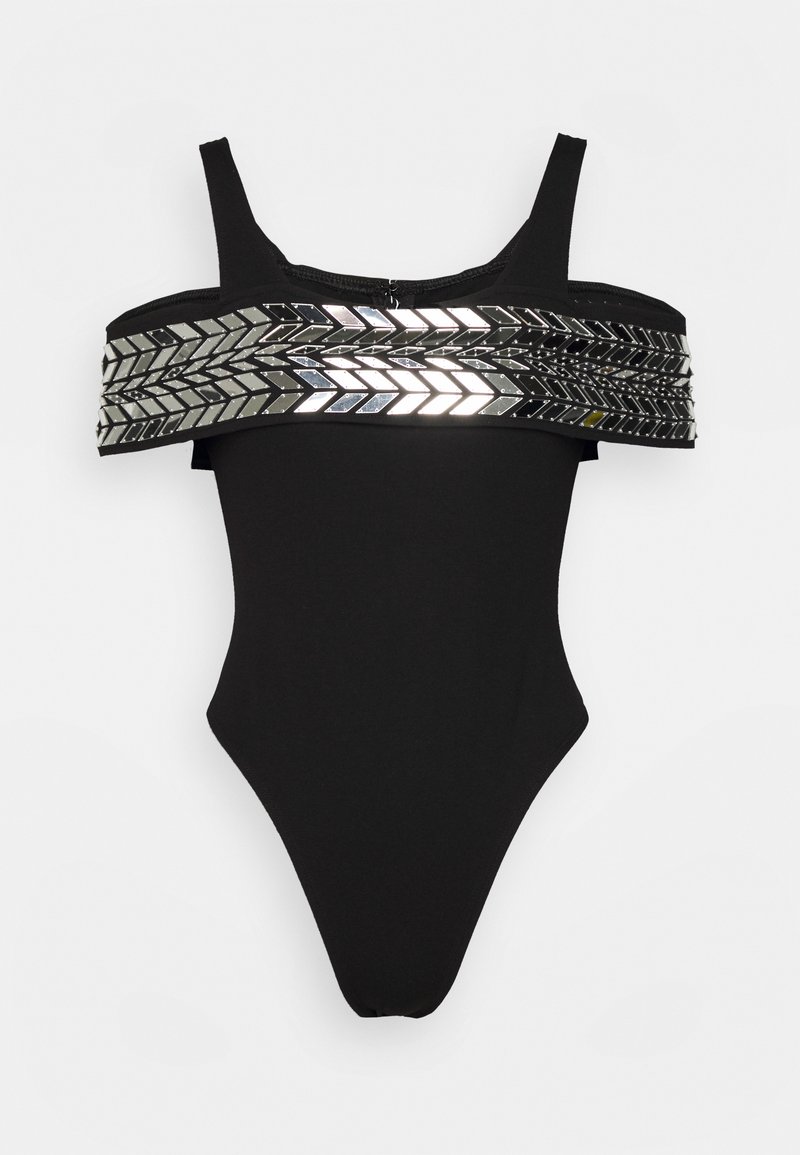 David Koma T-shirt print zwart