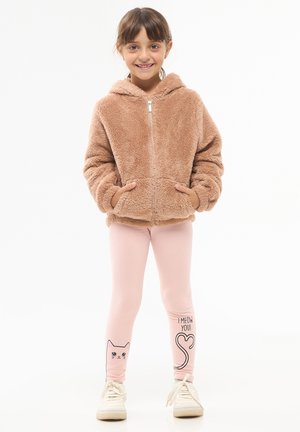 Terranova ZIPPED HOODIE - Giacca in pile - beige scuro