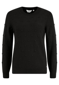 Oxmo Strickpullover - black
