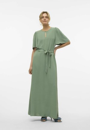 Vero Moda VMALVA LANGES - Maxi-jurk - hedge green