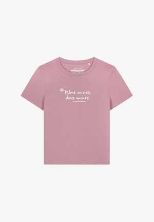 watapparel, WAS MUSS DAS MUSS - T-Shirt print - lilac dream