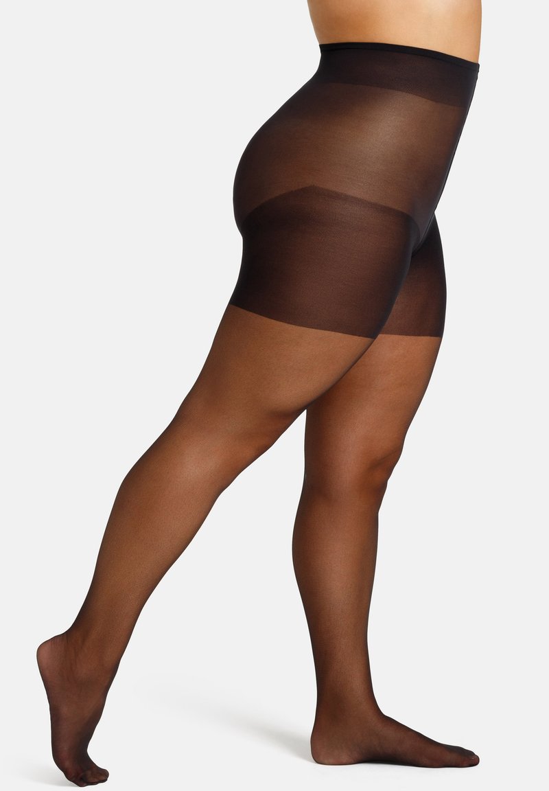 camano - FEINSTRUMPFHOSE WOMEN CURVY 20 DEN MATT, 2 PACK - Strumpfhose - black, Vergrößern
