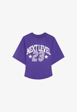 Bershka, PRINT T-SHIRT - T-shirt imprimé - mauve