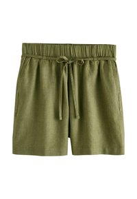 Next TIE WAIST - Šortky - khaki green