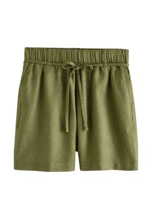 Next TIE WAIST - Shorts - khaki green