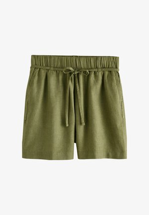 Next TIE WAIST - Shorts - khaki green