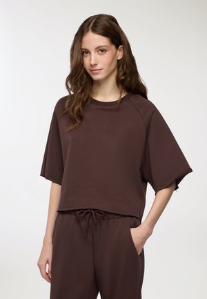T-shirt basic - marrone