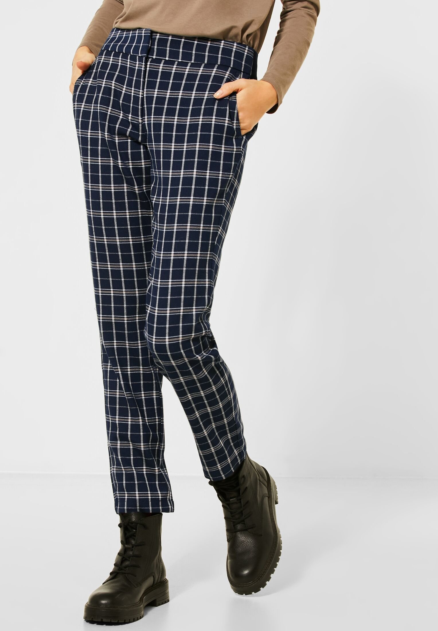 Cecil MIT KARO - Pantaloni - blau/blu scuro - Zalando