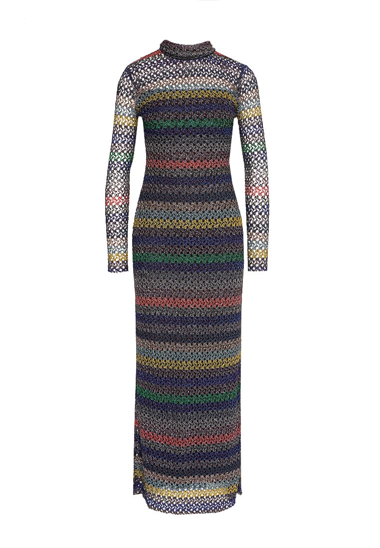 Missoni Gebreide jurk meerkleurig Missoni Gebreide jurk meerkleurig