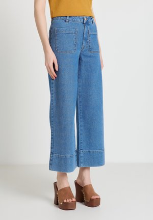 STRAIGHT  - Jean boyfriend - blu denim medio