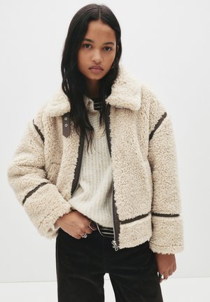 PULL&BEAR REVERSIBLE  - Veste polaire - ochre