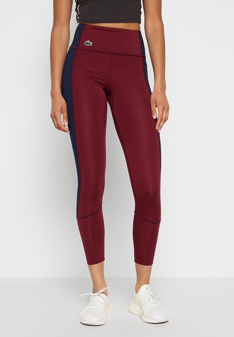 Lacoste Sport Tights bordeauxrood