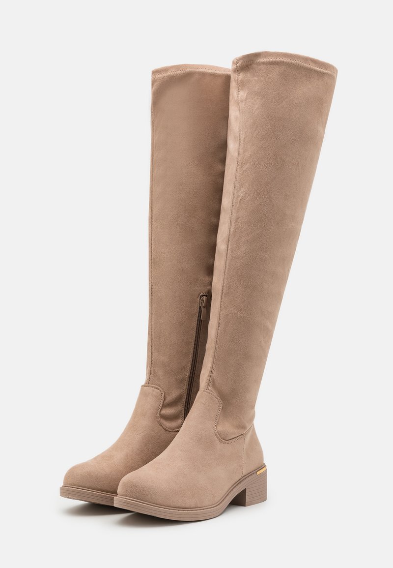Anna Field Botas mosqueteras mottled beige/beige jaspeado