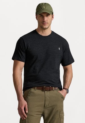 JERSEY CREWNECK T-SHIRT - Jednoduché tričko - black marl heather