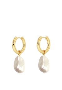 EDBLAD ROC BAROQUE PEARL HOOPS - Pendientes - gold-coloured