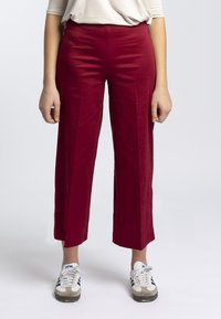 RAGNO SATIN POER - Pantaloni - bordeaux