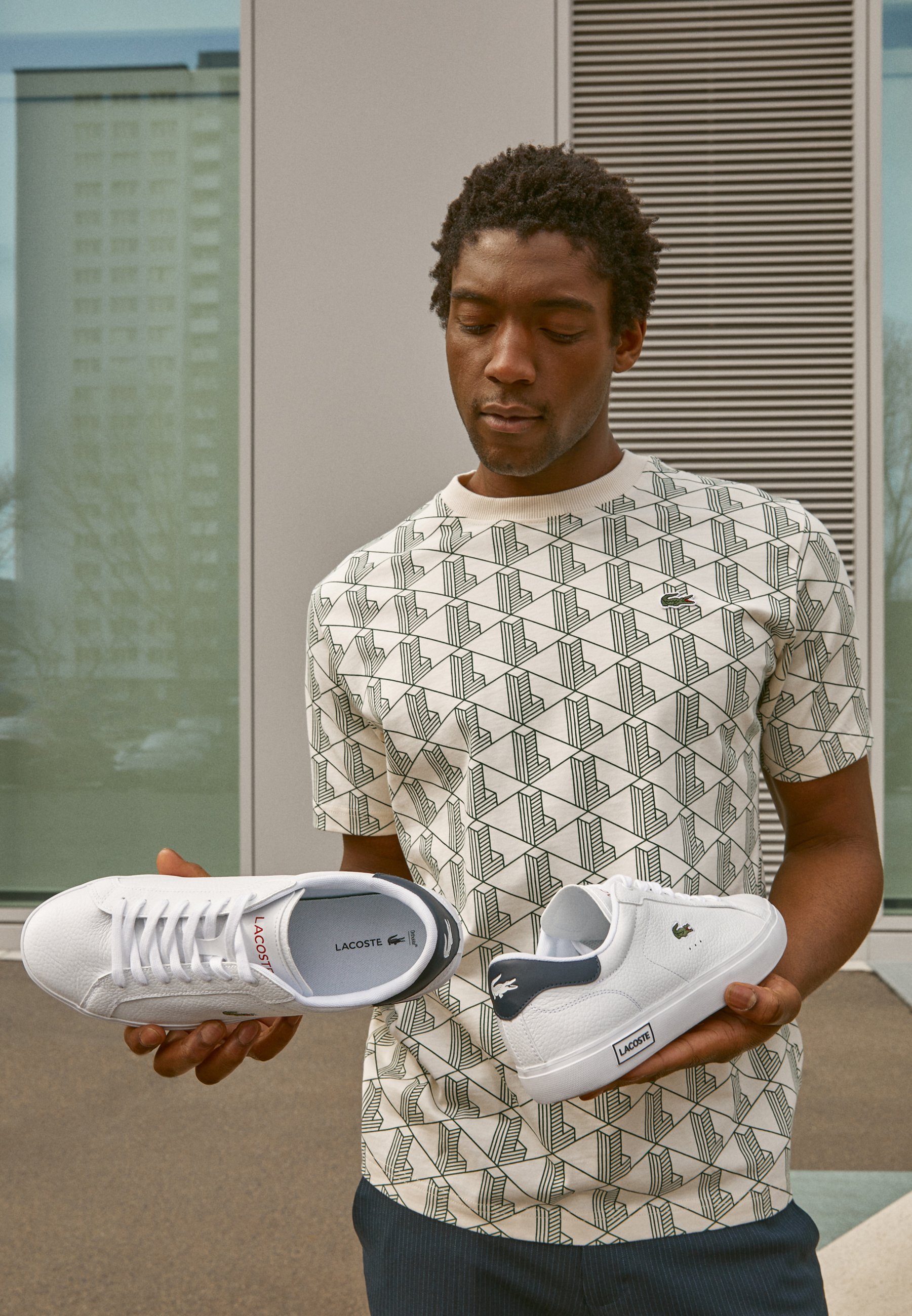 Lacoste POWERCOURT - Trainers - white 