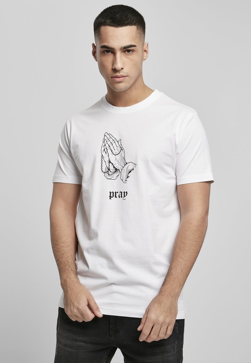 Mister Tee PRAY  - T-shirt med print - white