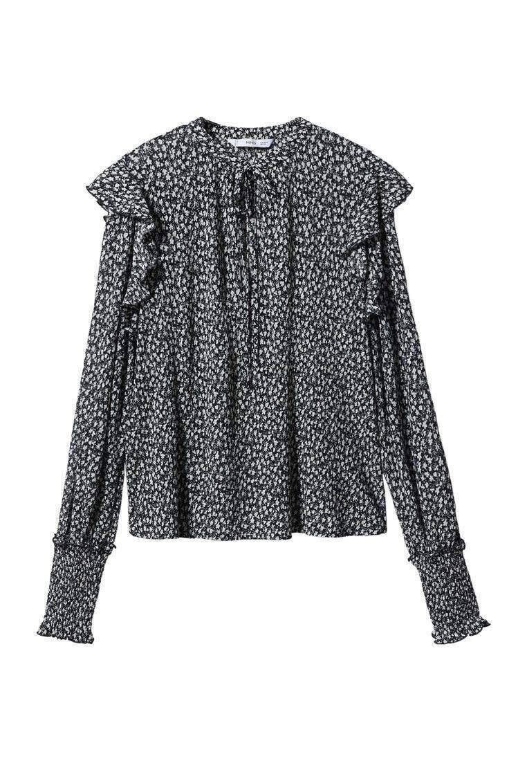 Mango Blouse zwart