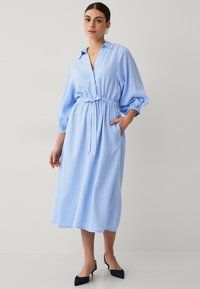 Ellos Collection Skjortekjole - hellblau