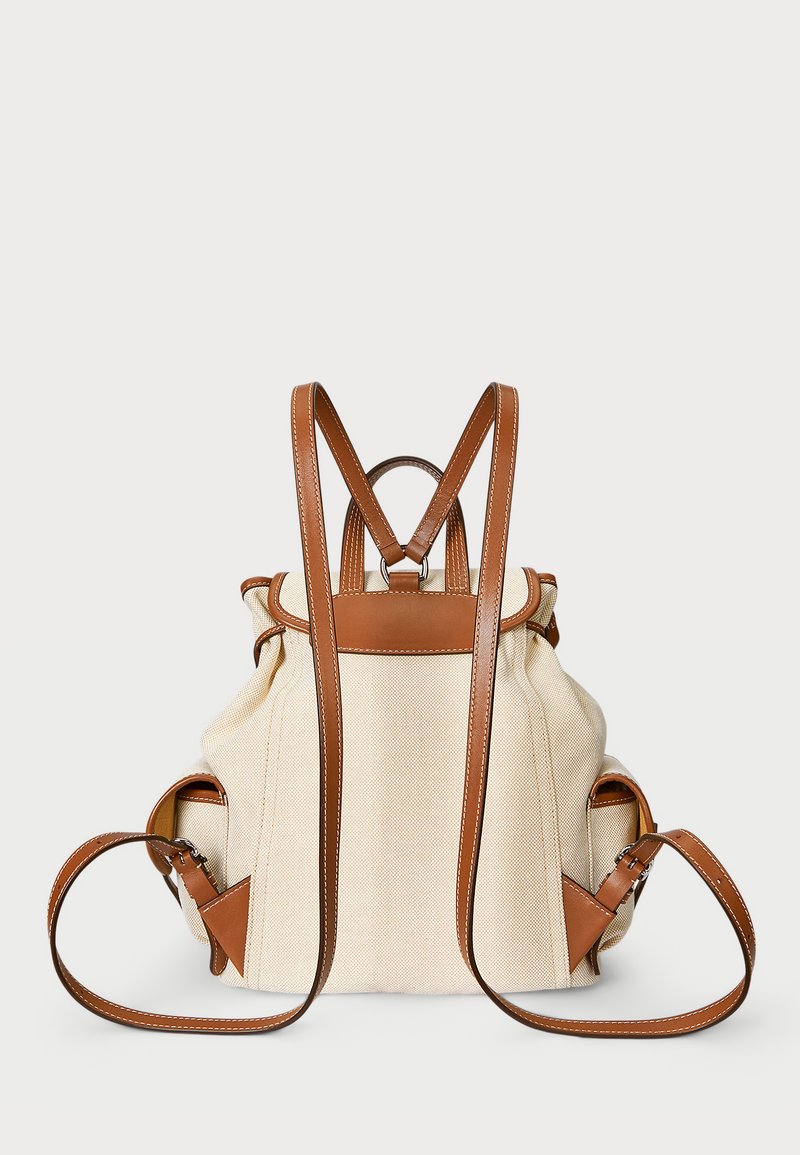 Polo Ralph Lauren LEATHER TRIM CANVAS MEDIUM BACKPACK  display picture 1