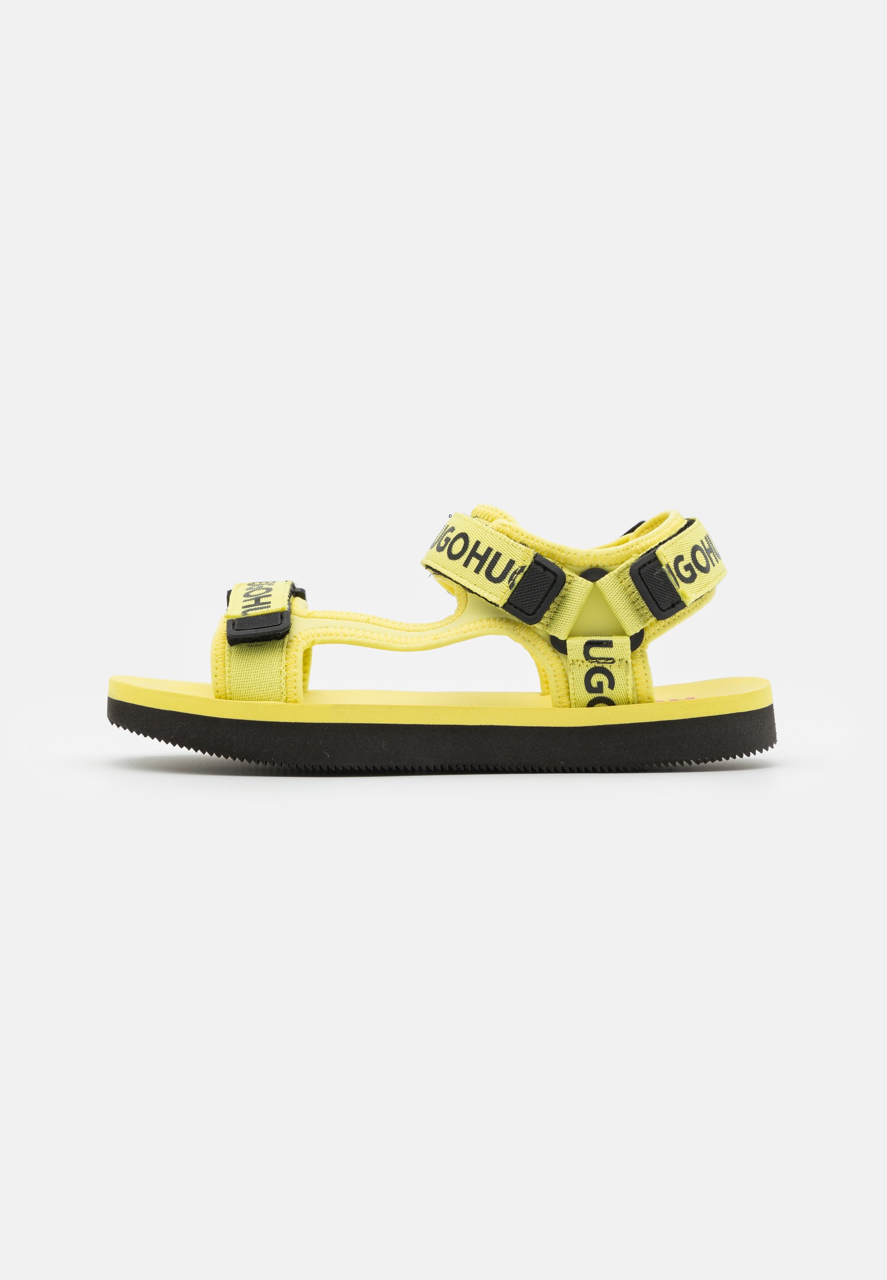 yellow walking sandals