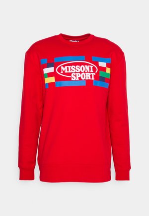 Missoni Sport CREWNECK - Sweatshirt - true red and multicolor heritage