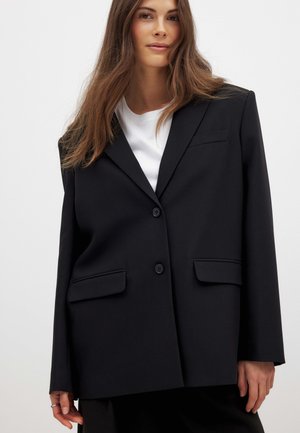 OPEN BACK - Halflange jas - black