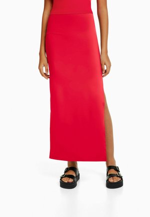 Falda larga - red