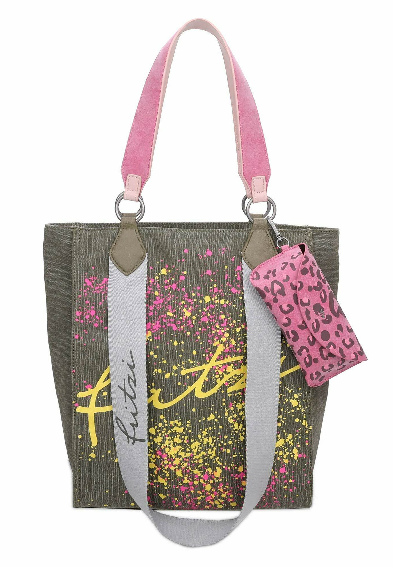 Fritzi Aus Preußen Izzy Mini Canvas Schultertasche – Hello Kitty Edition In Ice Blue