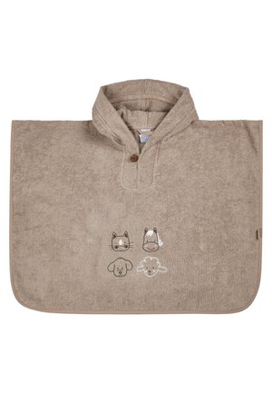 PONCHO BAUERNHOF - Bademantel - sandbraun