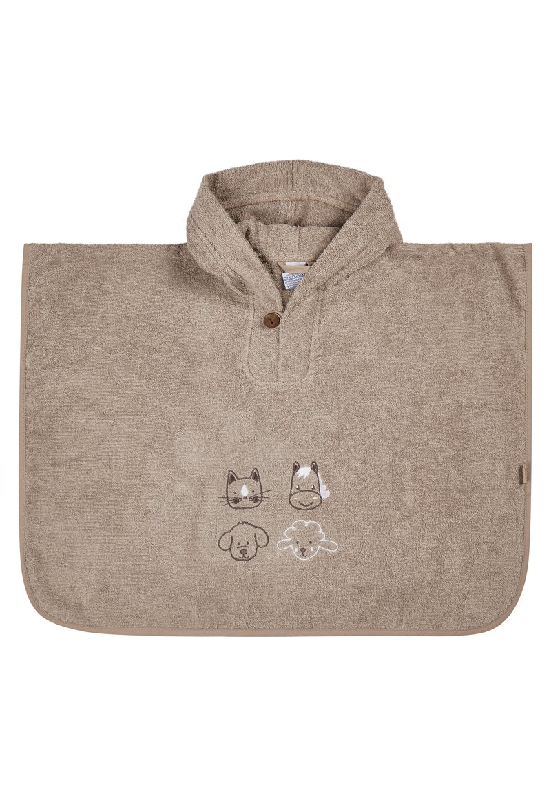 Sterntaler PONCHO BAUERNHOF - Dressing gown - sandbraun