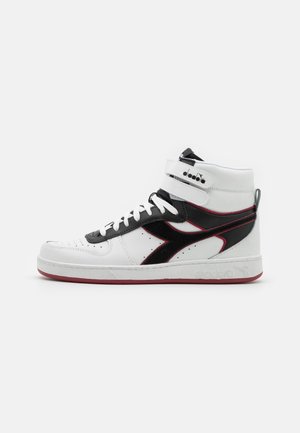 MAGIC BASKET MID ICONA UNISEX - Sneakers alte - white/red granata