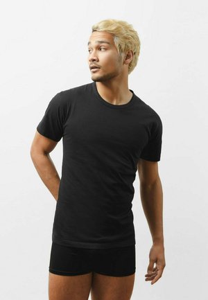 ROUNDNECK - 3 PACK - Undershirt - schwarz