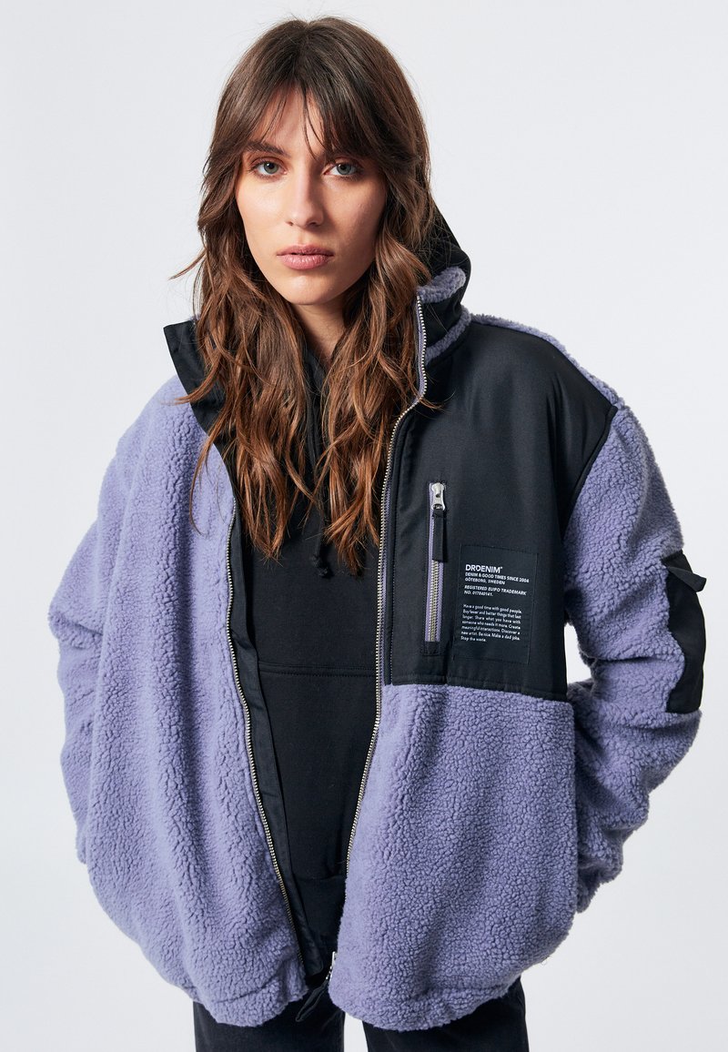 Dr.Denim PIPER PILE JACKET - Fleece jacket - blue granite/lilac ...