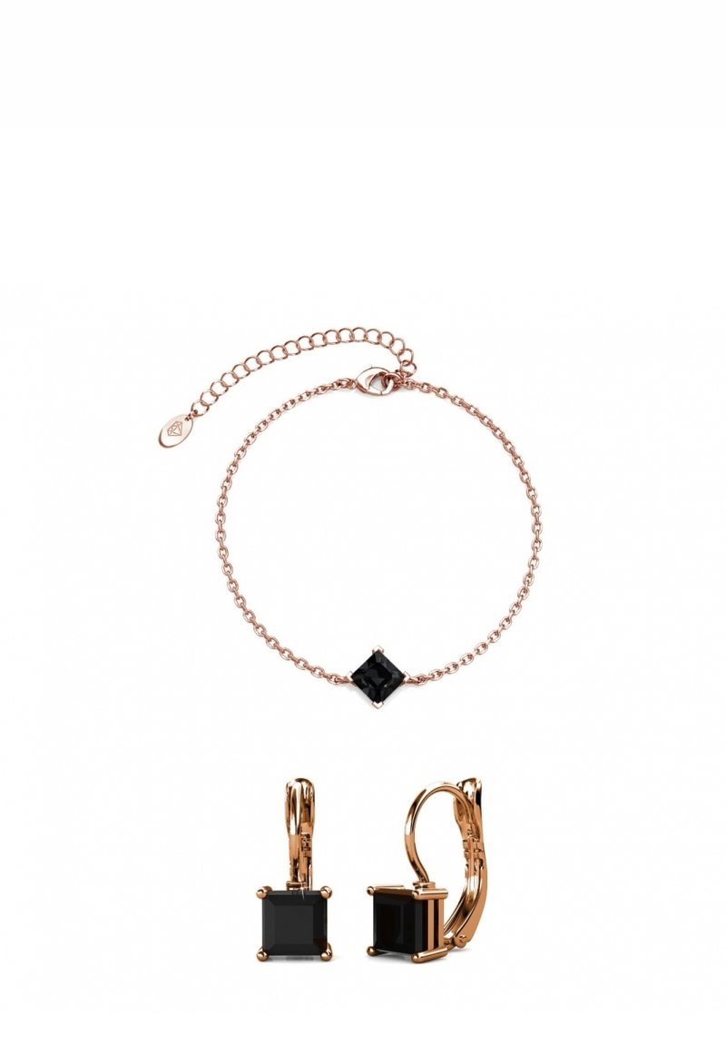 MYC Paris PARURES CALLE SQUARE SET - Orecchini - couleur or rose noir