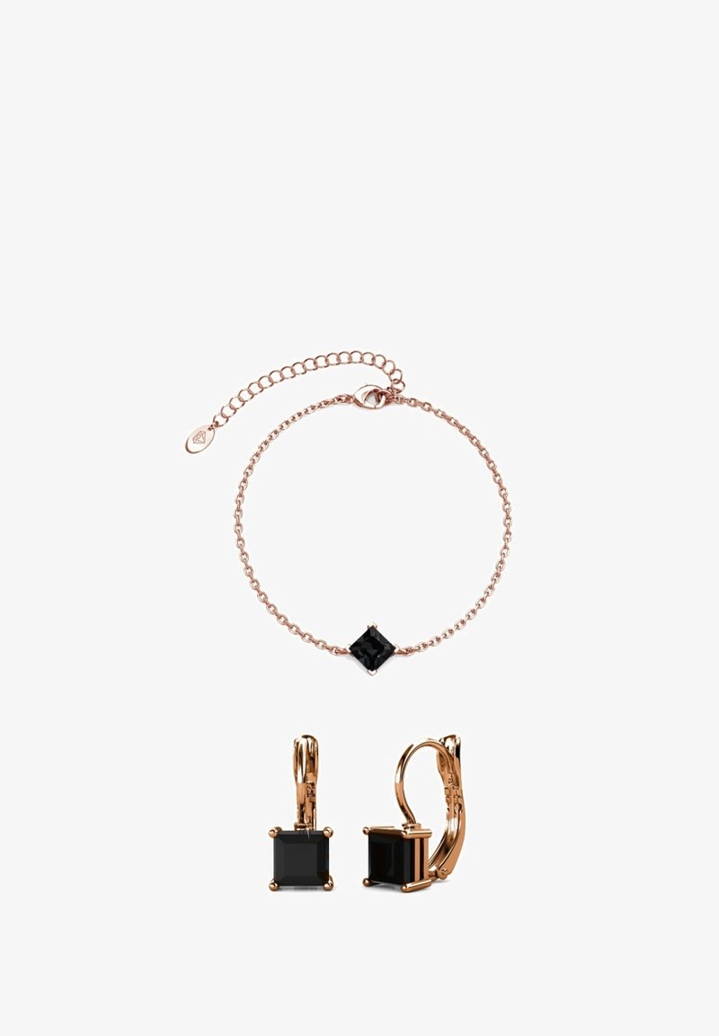 MYC Paris PARURES CALLE SQUARE SET - Orecchini - couleur or rose noir