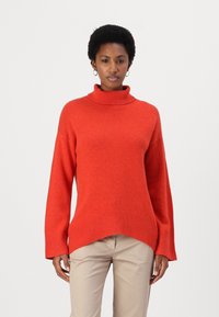 pure cashmere HIGH NECK  - Pulover - fall orange