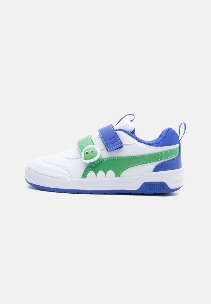 PUMA MULTIFLEX 2 DINO UNISEX - Road running shoes - white/green fruit/royal sapphire