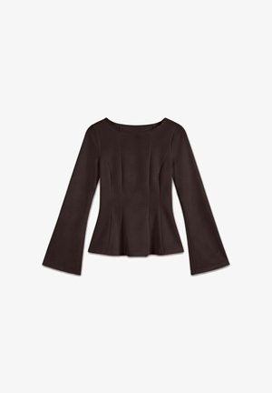 Vero Moda, TOP VMSMILLA TOP - T-shirt à manches longues - chocolate torte