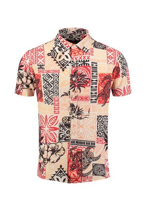Key Largo, TAHITI 1/2 ALLOVER PRINTED - Chemise - offwhite/red