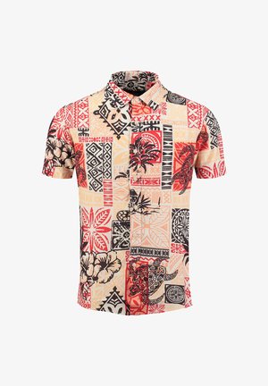 Key Largo, TAHITI 1/2 ALLOVER PRINTED - Hemd - offwhite/red